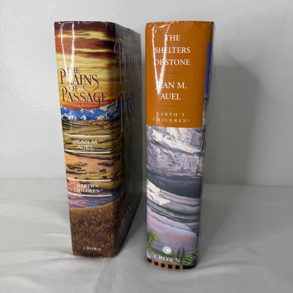 Plains Passage Shelters Stone Jean M. Auel Earth's Children Hardcover Signed - Picture 5 of 8